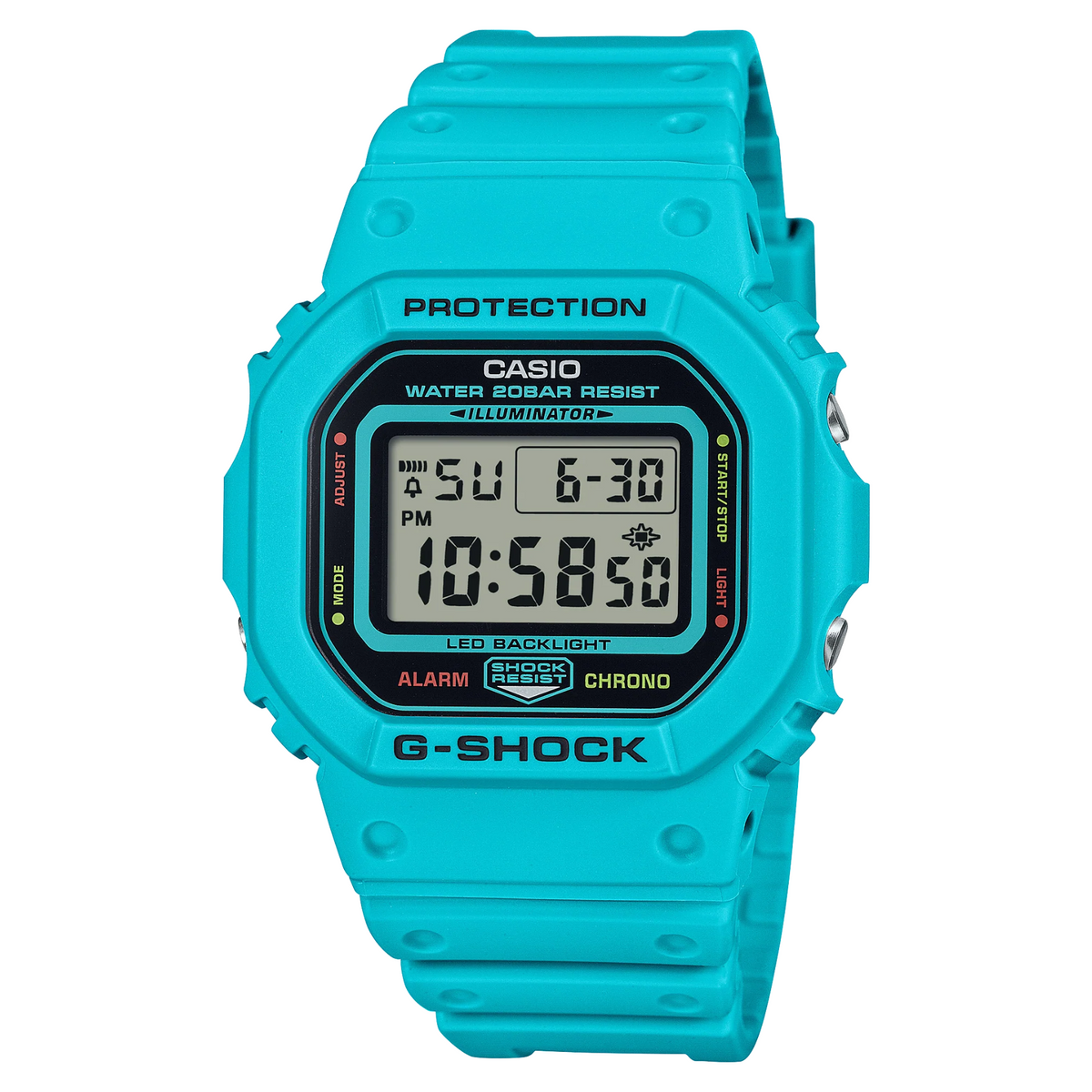 DW5600EP 2D G Shock Bright Blue Digital Watch Greymouth Showcase Jewellers