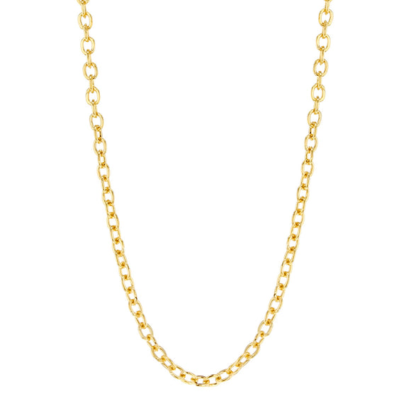 9ct Yellow Gold Cable Chain 45cm