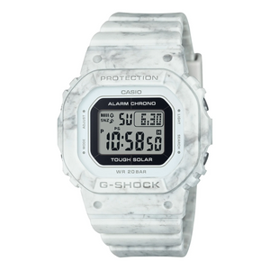 G-Shock Midi Solar Digital White Marble Watch