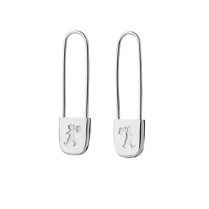 Karen Walker Runaway Girl Safety Pin Earrings