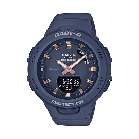 Baby-G G-Squad Navy Blue Watch with Step Tracker