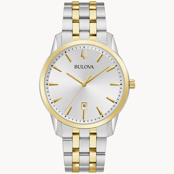 98B385 Bulova Gents Classic Two-Tone Watch