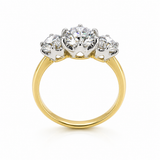 Celebrate your past, present and future together with this stunning trilogy ring. Over 2 carats of beautiful sparkling lab-grown diamonds. Total diamond weight 2.35ct.