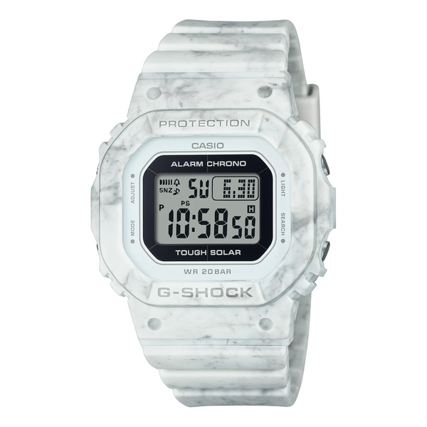 GMSS5600RT-7D G-Shock Midi Solar Digital White Marble Watch