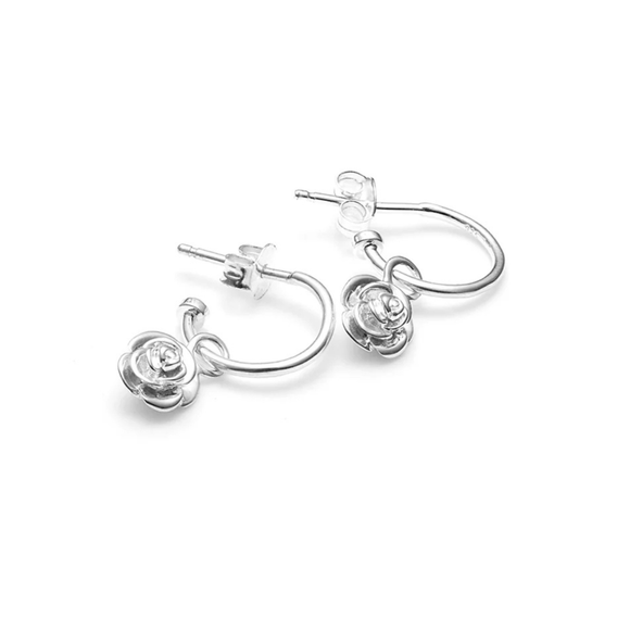 JWL21395 Stolen Girlfriends Club Rose Bud Anchor Sleeper Earrings