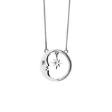 Karen Walker Eclipse Moon and Star Necklace