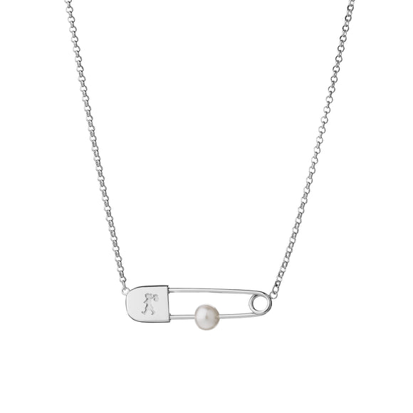 Karen Walker Runaway Safety Pin Necklace

