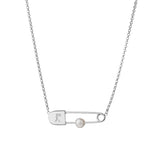 Karen Walker Runaway Safety Pin Necklace

