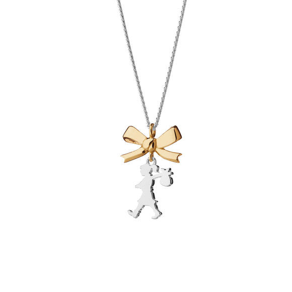 Karen Walker Mini Girl with Bow Necklace

