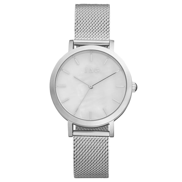 JAG 'Olivia' Mother of Pearl Dial with Mesh Strap