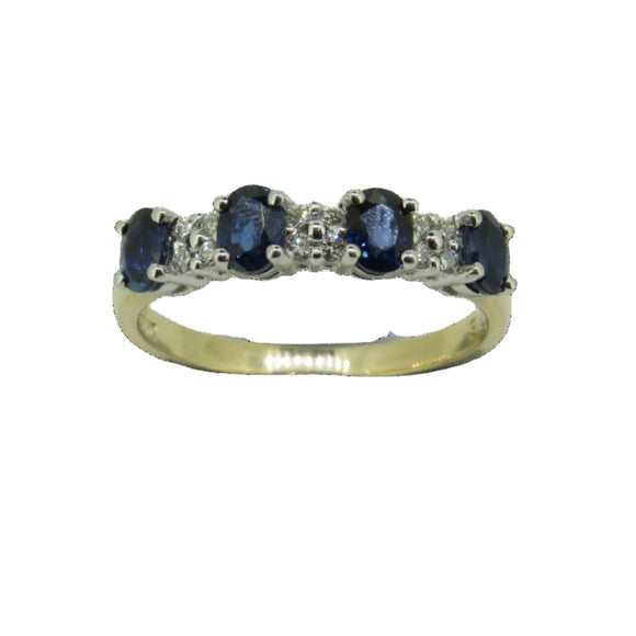 Sapphire and Diamond Eternity Ring