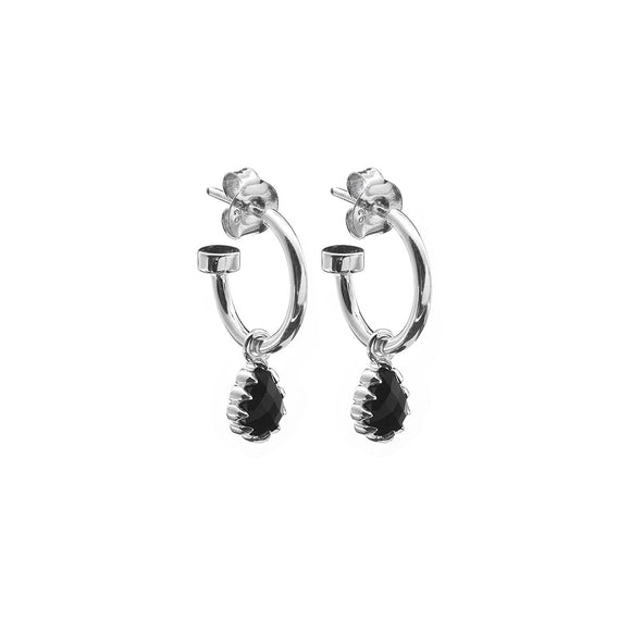 Stolen GC Love Claw Drop Anchor Sleeper Earrings - Onyx