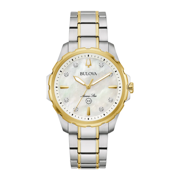 Ladies Bulova Marine Star Bitone Watch