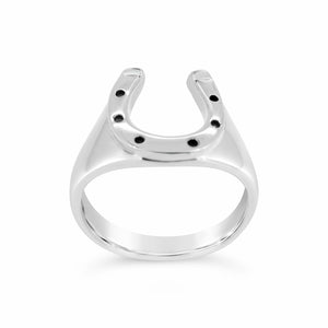 Silver Horseshoe Ring