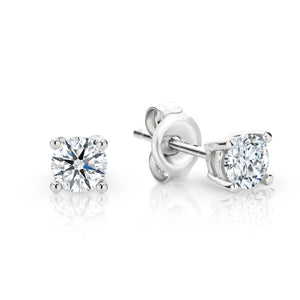 White Gold Argyle White Diamond Stud Earrings