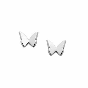 Karen Walker Mini Butterfly Stud Earrings Silver