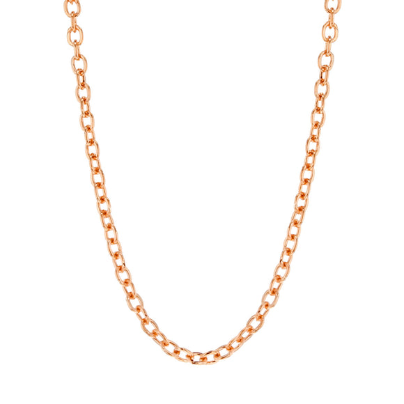 9ct Rose Gold Cable Chain 45cm