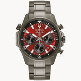 Bulova Gents Grey & Red Chronograph Watch