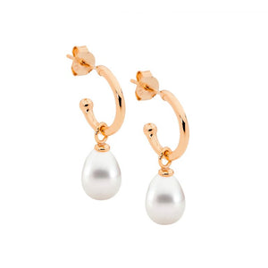 Ellani Rose Freshwater Pearl Drop Earrings