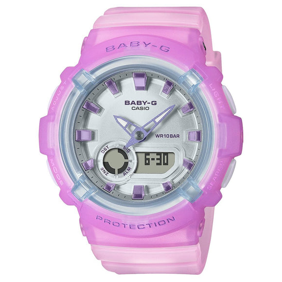 Casio Baby-G Pink Transparent Ana-Digi Watch