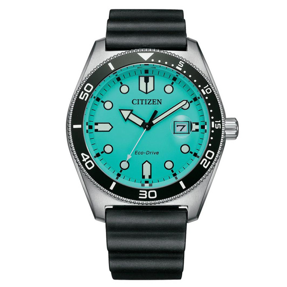 Citizen eco sales drive rubber strap