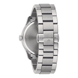Bulova Gents Steel Watch with Silver Dial