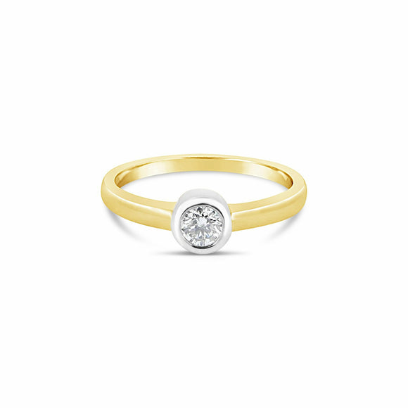 9ct Yellow Gold Diamond Solitaire
