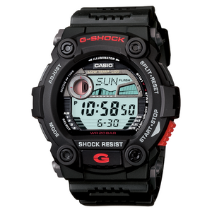 Casio G-Shock Black Digital Watch with Red Accents