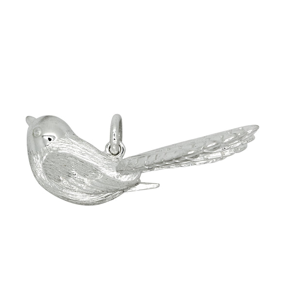 'Momento' Small Silver Fantail Pendant