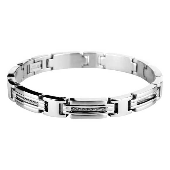 Rochet Men's Steel Linked Bracelet
