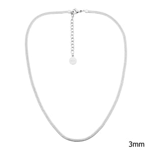 Ellani Steel Herringbone Necklace