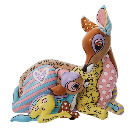 Disney By Britto Large Bambi and Mother Figurine
