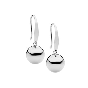 Ellani Steel Ball Hook Earrings