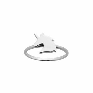 Karen Walker Mini Unicorn Ring Silver
