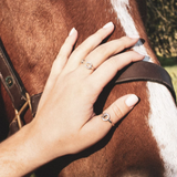 Breeze Horseshoe & Nail Wrap Ring